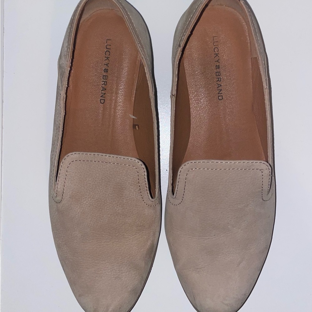 Lucky Brand Women's Ellanzo Cream Loafers Flats